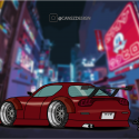 Poster Mazda RX7 Tokyo