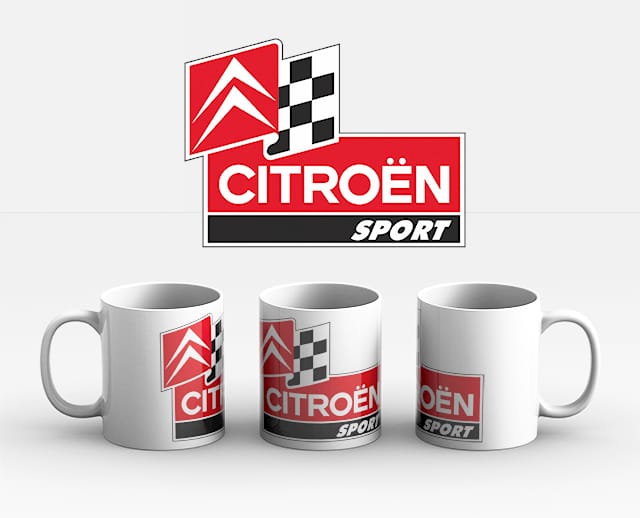 Taza personalizada modelo Citroen Sport con diseño exclusivo