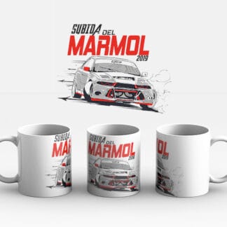 Taza de cerámica modelo Subida Marmol 2019 con impresión duradera