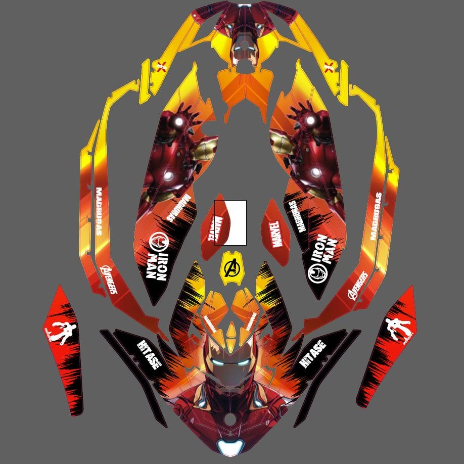 Kit de vinilos para Sea-Doo Spark Iron Man