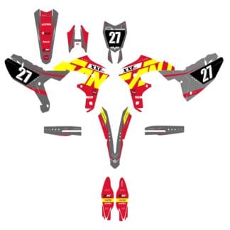 Kit de vinilos para Fantic XXF 250 2021-2024 XXF 450 2021-2022