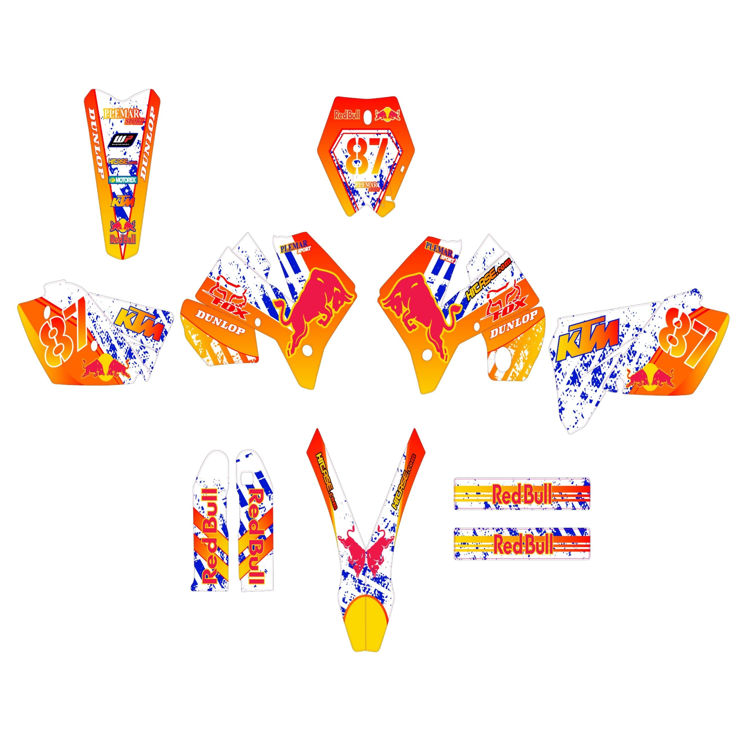 Kit de vinilos para KTM SX SXF 2005-2006 EXC 2006-2007