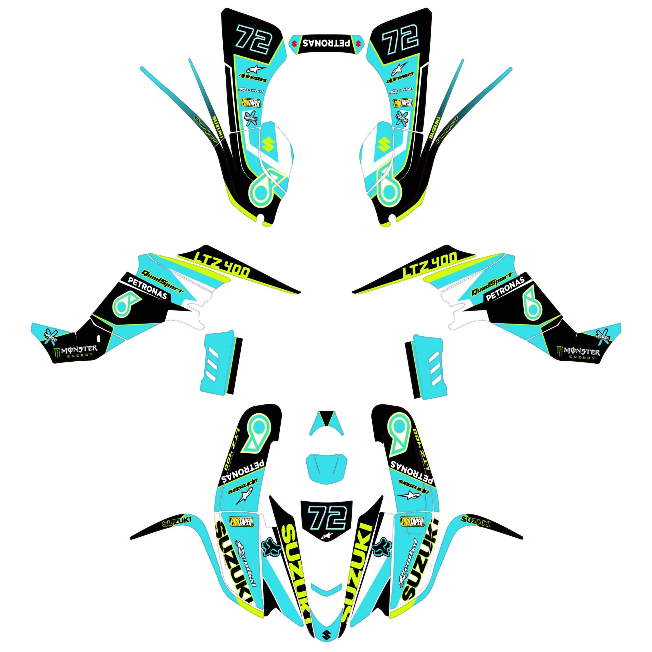 Kit de vinilos para quad Suzuki LTZ 400 - Imagen 11