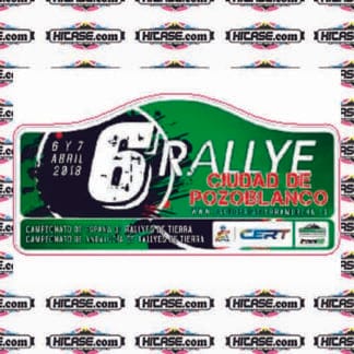 Placa RALLY CIUDAD DE POZOBLANCO 2018
