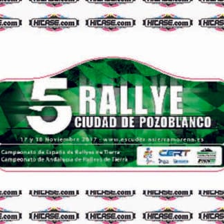Placa RALLY CIUDAD DE POZOBLANCO 2017
