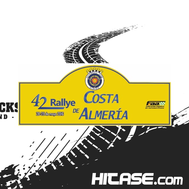 Placa RALLY COSTA DE ALMERÍA 2016