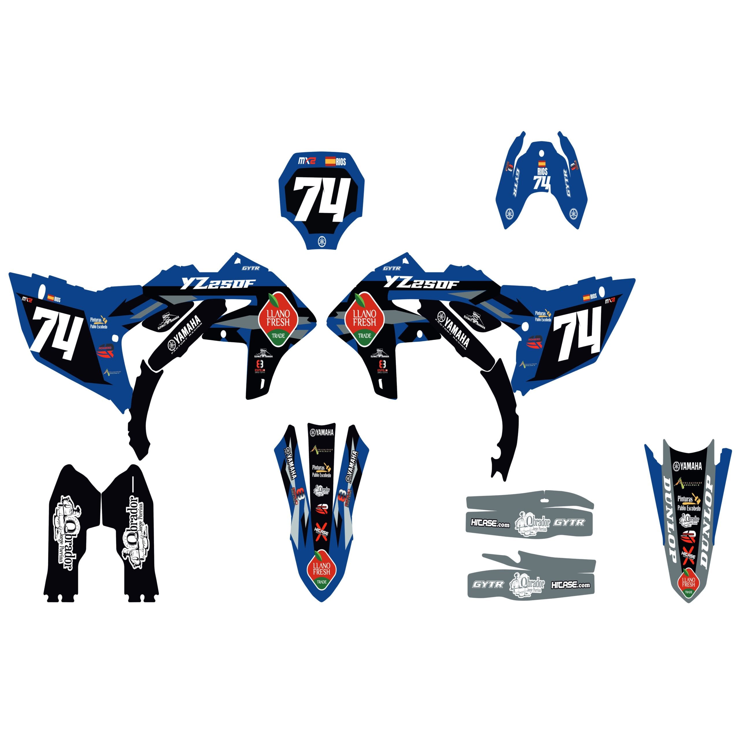 Kit de vinilos para YAMAHA YZF 250 2024-2025/450 2023-2025