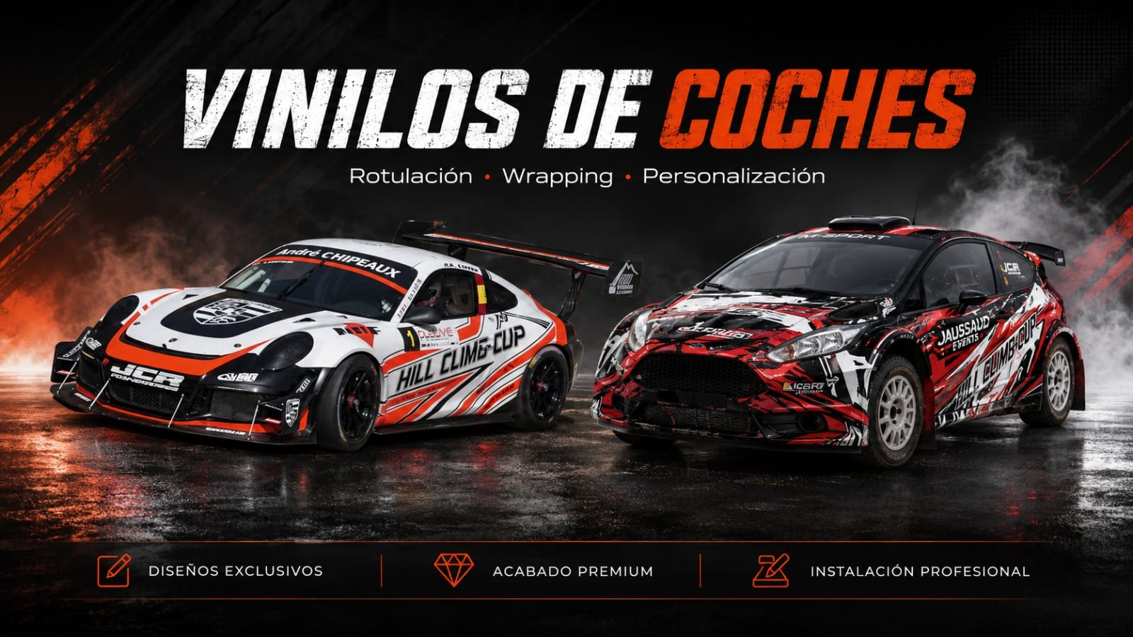 Banner Hitase sobre vinilos de coches