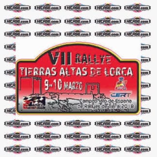 Placa RALLYE TIERRAS ALTAS DE LORCA 2018