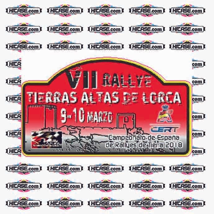 Placa RALLYE TIERRAS ALTAS DE LORCA 2018