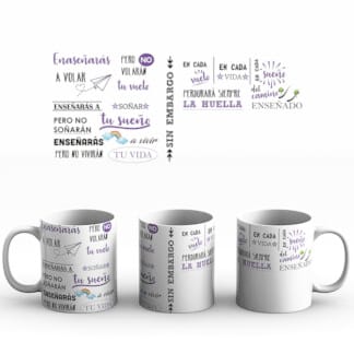 Taza ENSEÑARAS A VOLAR