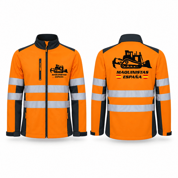 Softshell Maquinista España Bulldozer de Alta Visibilidad - Imagen 5