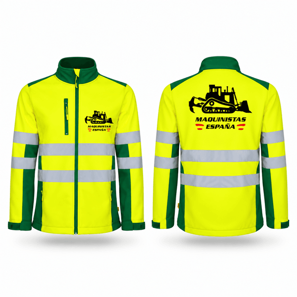 Softshell Maquinista España Bulldozer de Alta Visibilidad - Imagen 3